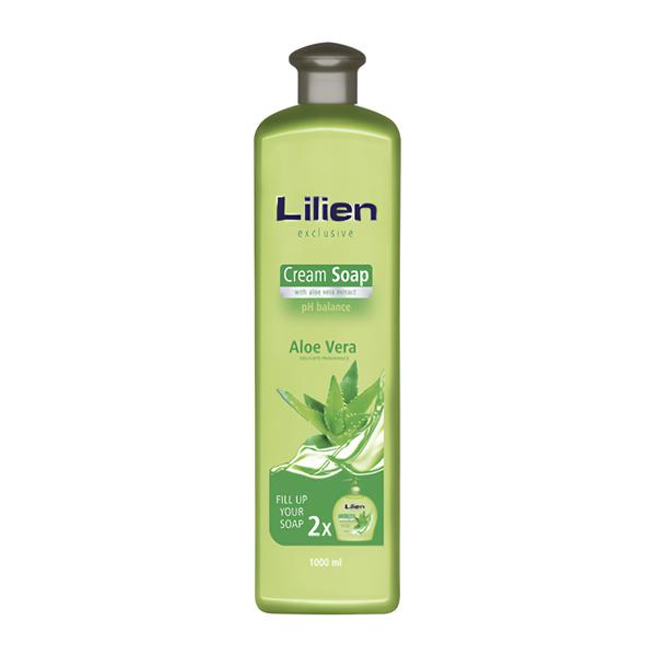 Lilien Cream Soap Aloe Vera Tekuté mýdlo Košík.cz