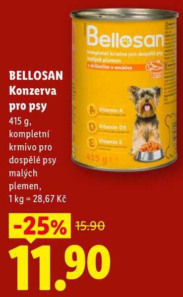 BELLOSAN Konzerva pro psy, 415 g