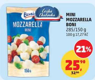 MINI MOZZARELLA BONI, 285/150 g