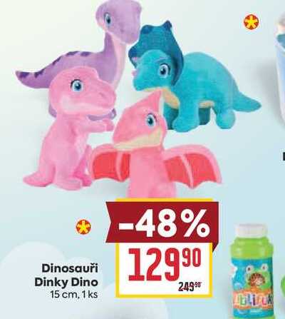 Dinosauři Dinky Dino 15 cm, 1 ks BILLA
