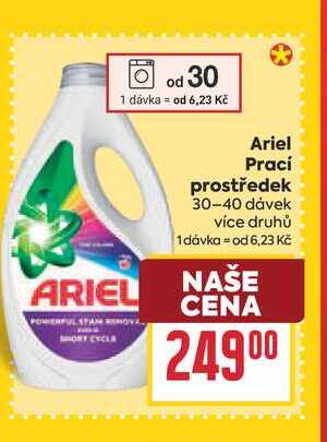 Ariel Prací prostředek 30-40 dávek BILLA
