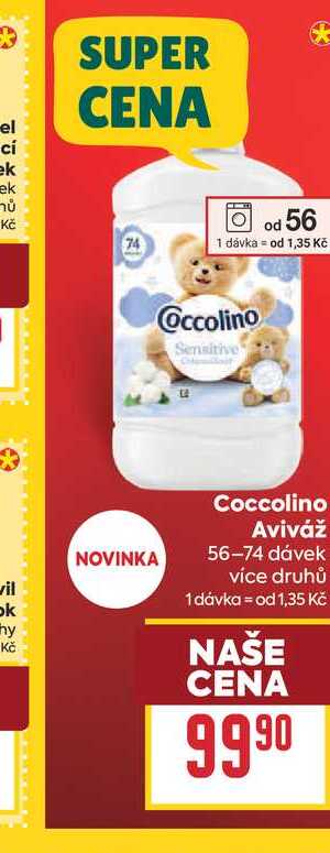 Coccolino Aviváž 56-74 dávek
