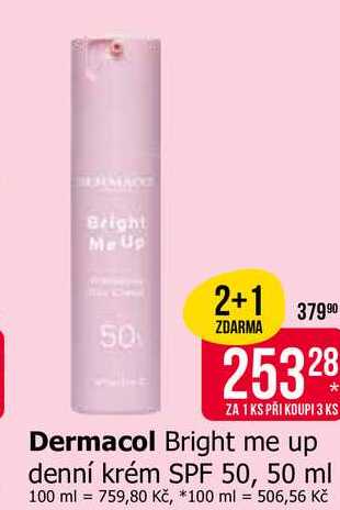Dermacol Bright me up denní krém SPF 50, 50 ml Teta drogerie