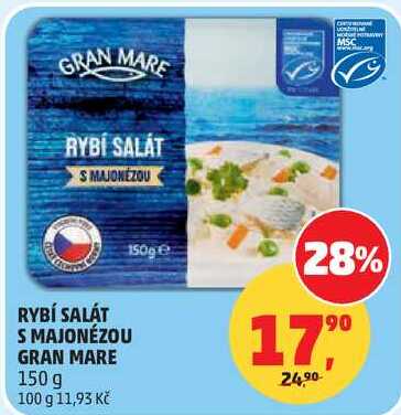 RYBÍ SALÁT S MAJONÉZOU GRAN MARE, 150 g 