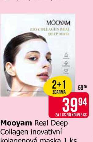 Mooyam Real Deep Collagen inovativní kolagenová maska 1 ks
