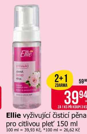Ellie vyživující čisticí pěna pro citlivou pleť 150 ml 