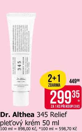 Dr. Althea 345 Relief pleťový krém 50 ml Teta drogerie