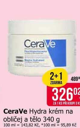 CeraVe Hydra krém na obličej a tělo 340 g Teta drogerie