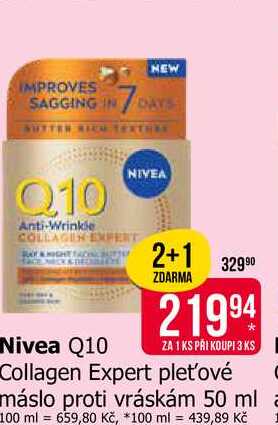 NIVEA Q10 Collagen Expert pleťové máslo proti vráskám 50 ml Teta drogerie