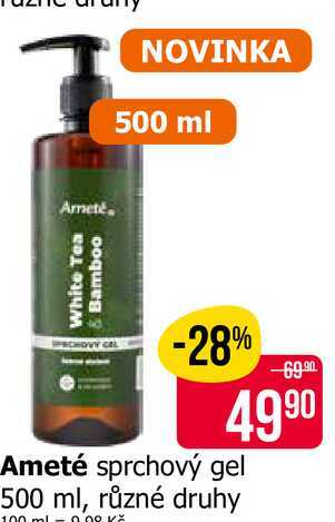 Ameté sprchový gel 500 ml, různé druhy Teta drogerie