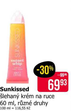 Sunkissed šlehaný krém na ruce 60 ml, různé druhy Teta drogerie