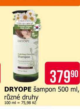 DRYOPE šampon 500 ml, různé druhy