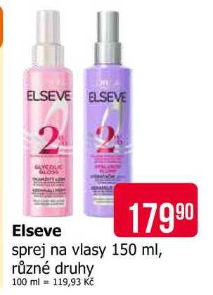 Elseve sprej na vlasy 150 ml, různé druhy 