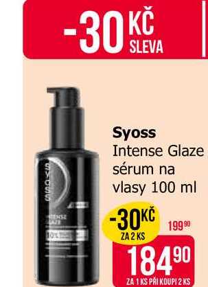 Syoss Intense Glaze sérum na vlasy 100 ml Teta drogerie