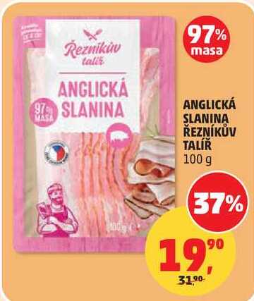 ANGLICKÁ SLANINA ŘEZNÍKŮV TALÍŘ 100 g