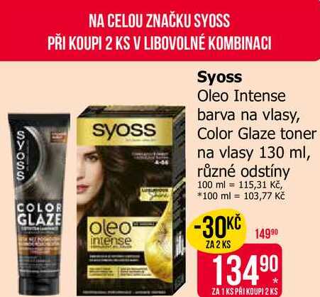 Syoss Oleo Intense barva na vlasy Teta drogerie