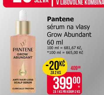 Pantene sérum na vlasy Grow Abundant 60 ml Teta drogerie