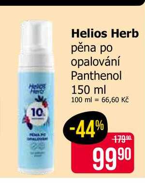 Helios Herb pěna po opalování Panthenol 150 ml
