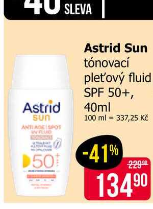 Astrid Sun tónovací pleťový fluid SPF 50+, 40ml Teta drogerie