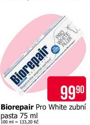 Biorepair Pro White zubní pasta 75 ml Teta drogerie