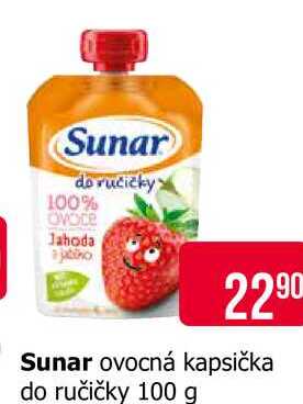 Sunar ovocná kapsička do ručičky 100 g Teta drogerie