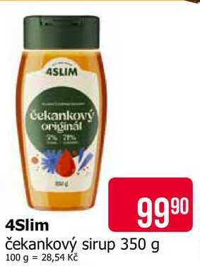 4Slim čekankový sirup 350 g