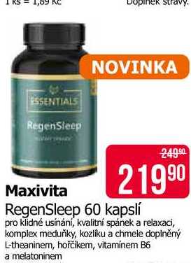 Maxivita RegenSleep 60 kapslí Teta drogerie