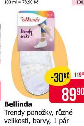 Bellinda Trendy ponožky, různé velikosti, barvy, 1 pár 