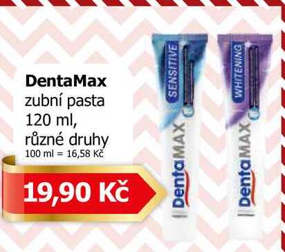 DentaMax zubní pasta 120 ml, různé druhy 