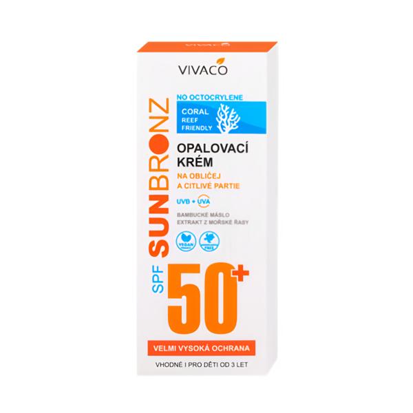 Vivaco Sun Bronz Opalovací krém bez octocrylenu SPF 50+ Košík.cz