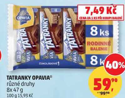 TATRANKY OPAVIA*, 8x 47 g