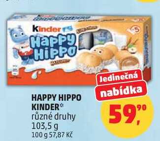 HAPPY HIPPO KINDER, 103,5 g