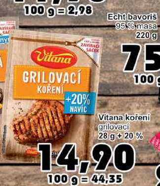 Vitana kořeni grilovací 28 g