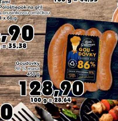 Goudovky 86% masa 450 g