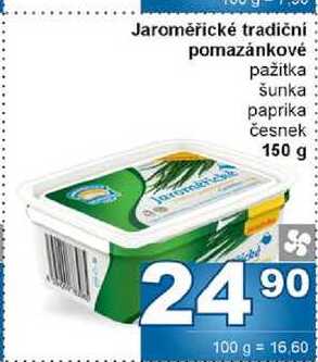 Jaroměřické tradiční pomazánkové pažitka šunka paprika česnek 150 g