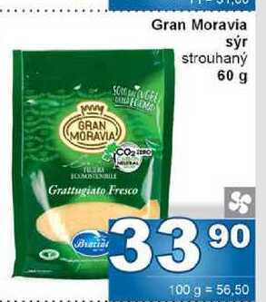 Gran Moravia sýr strouhaný 60 g