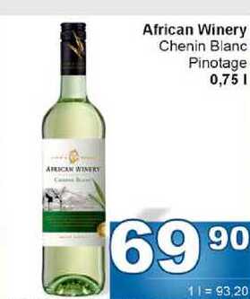 African Winery Chenin Blanc Pinotage 0,75l