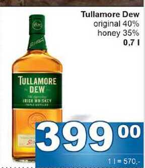 Tullamore Dew original 40% honey 35% 0,7l