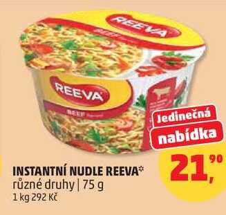 INSTANTNÍ NUDLE REEVA, 75 g
