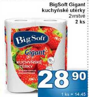 BigSoft Gigant kuchyňské utěrky 2vrstvé 2 ks JIP