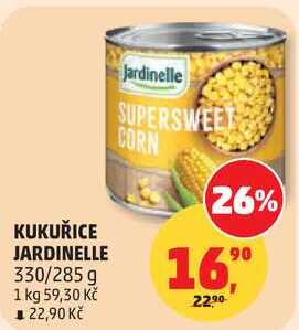 KUKUŘICE JARDINELLE, 330/285 g 