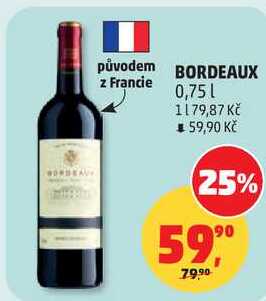 BORDEAUX, 0,75 l