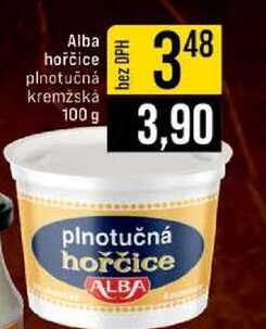 Alba hořčice plnotučná kremžská 100 g