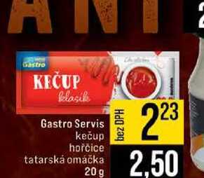 Gastro Servis kečup hořčice tatarská omáčka 20g