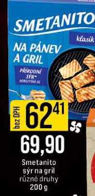 Smetanito sýr na gril různé druhy 200 g
