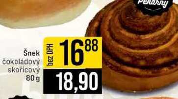 Šnek čokoládový skořicový 80 g 