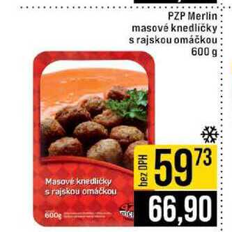 PZP Merlin masové knedličky s rajskou omáčkou 600 g
