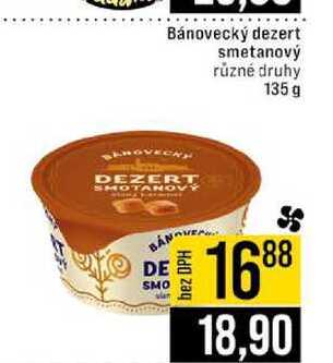 Bánovecký dezert smetanový různé druhy 135 g 