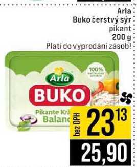 Arla Buko čerstvý sýr pikant 200 g 