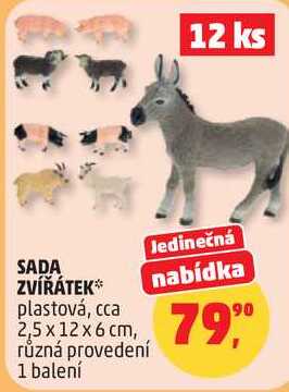 SADA ZVÍŘÁTEK, 12 ks Penny Market